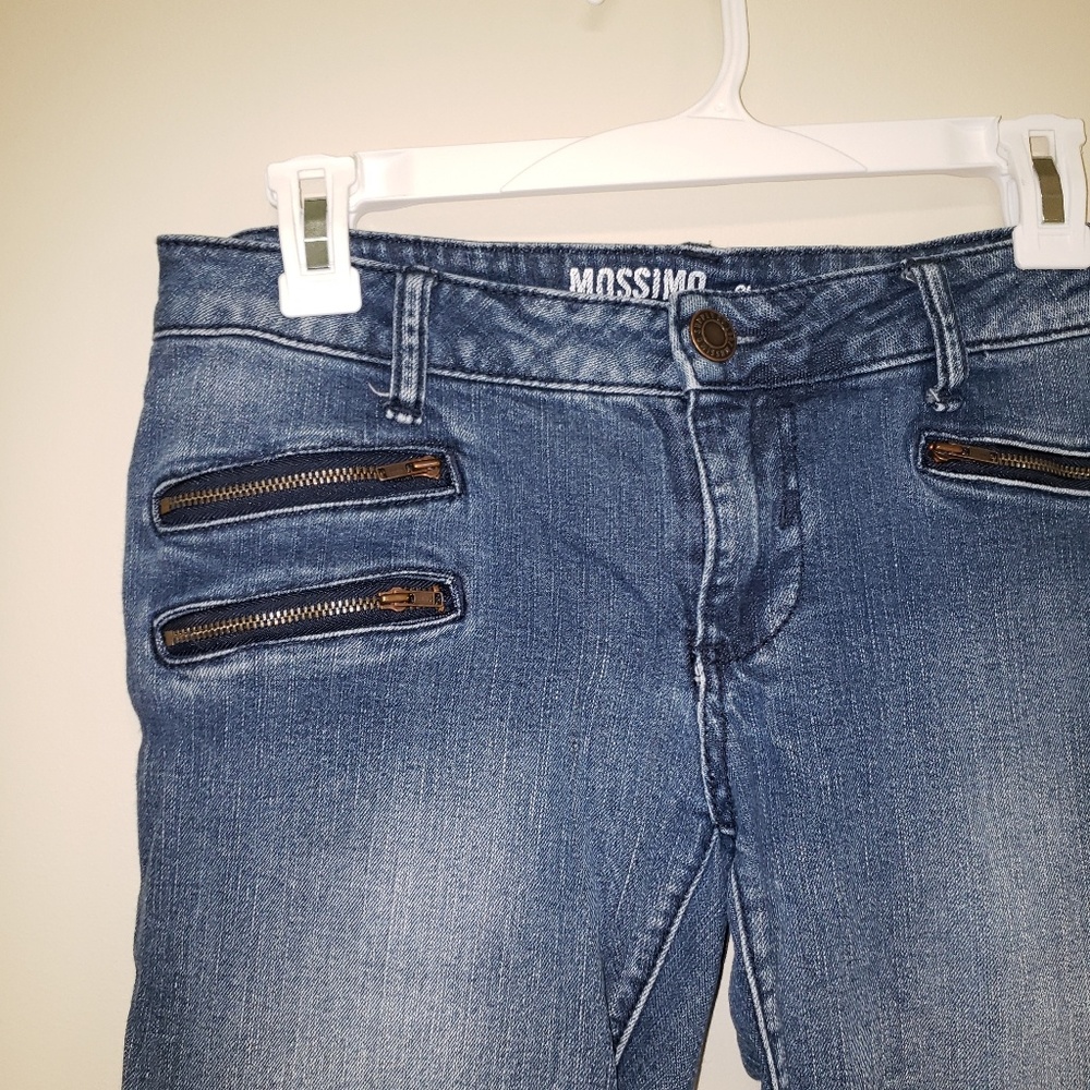 Low-Rise Medium Wash Jeans